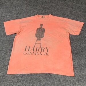 VTG SGNAL Shirt Mens XL Pink Harry Connick Jr. Music Graphic Tee Band 90s Retro